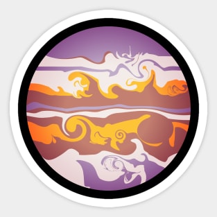 Jupiter Marble Planet Sticker